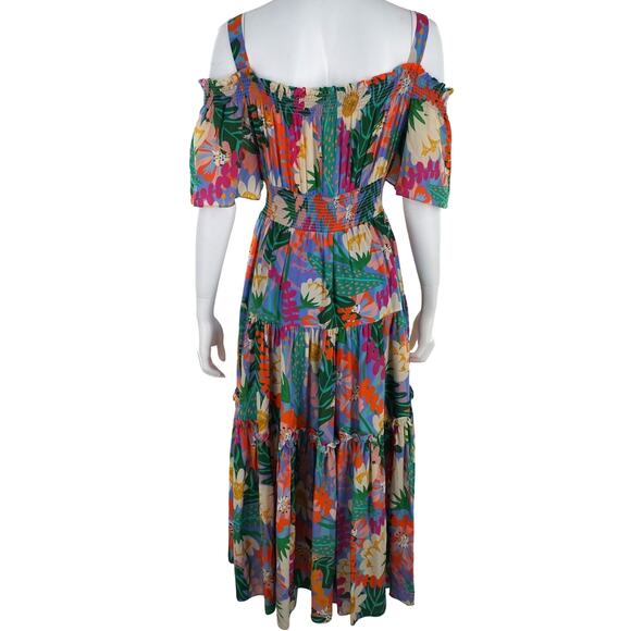 Jessie Liu Silk Floral Dress - Picture 3 of 6